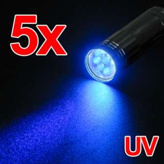LED Ultra Violet UV Flashlight Lamp Black Light  