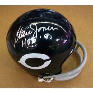  Stan Jones Autographed Mini Bears Helmet Sports 