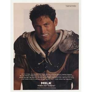  1997 Steve Young Milk Mustache Photo Print Ad