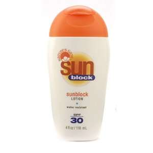 Sunblock Lotion SPF 30 Water Resistant 4 Oz   Natures Gate ( Fast 