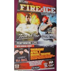  Tech N9ne Poster   Concert Flyer   Fire & Ice Tour