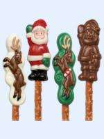 Wilton Christmas Santa & Reindeer Pretzel Candy Molds  