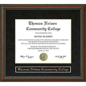  Thomas Nelson Community College (TNCC) Diploma Frame 