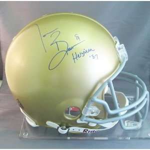 Tim Brown Autographed Helmet   Notre Dame Fs Proline Ht   Autographed 