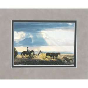Tim Cox BETWEEN HEAVEN AND EARTH Matted Suede Print