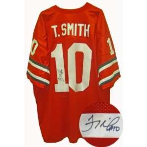  Troy Smith Signed Ohio State Red Jersey