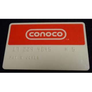 c1976 Vintage Credit Card CONOCO OIL GAS STATIONS  