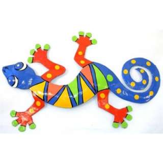 Painted Hanging Gecko 2 13 Inch  Oil Drum Art Other Home & Garden 