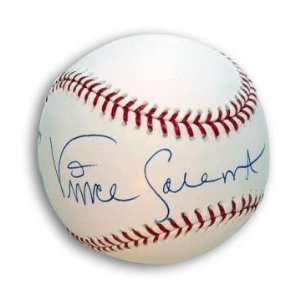  Vince Coleman Signed Baseball Inscribed 1985 NL ROY 