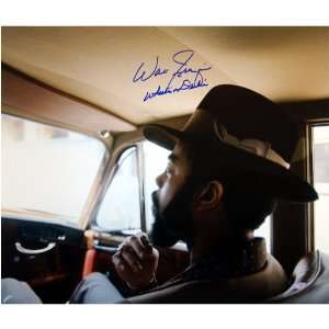 Walt Frazier Sitting in Car 16x20 with Wheelin & Dealin Inscription