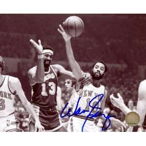 Walt Frazier New York Knicks   with Wilt Chamberlain   8x10 