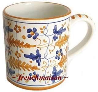   Florence Handcrafted Handpainted Ceramic Floral Pottery MUG Gift New