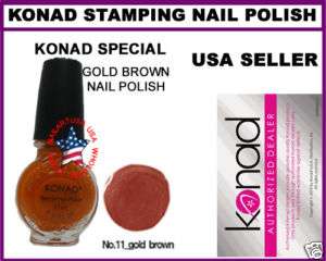 1Konad Special Nail Design PolisH 10ml Color GOLD BROWN  