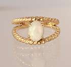 10K gold ROPE RING band 1.4 grams size 7 3/4