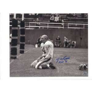  Y.A. Tittle Autographed/Hand Signed New York Giants 16x20 