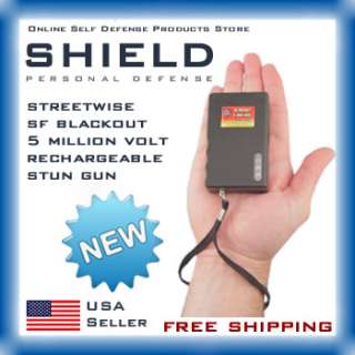   Blackout 5 Million Volt Rechargeable Mini Stun Gun With LED Light