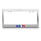 HAITI FLAG COUNTRY METAL LICENSE PLATE FRAME TAG HOLDER