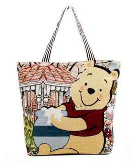 Winnie the pooh Big Canvas shoulder handbag Luggage Bag Wallet tote 18 