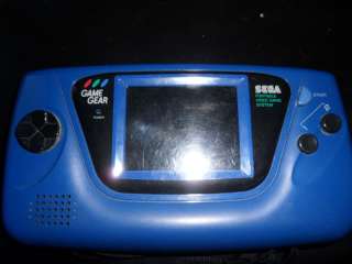 Sega Game Gear Blue Handheld System AS IS 010086021530  