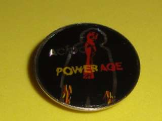AC/DC Powerage Tour Hat Pin Badge Crystal Top ACDC Brooch Vtg Rock 