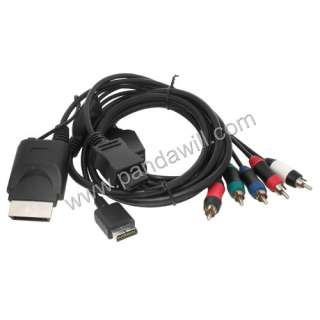 New AV Component HDTV LCD TV Cable For Wii Xbox 360 PS2 PS3 Fast Ship 