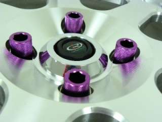 16 pc tuner hex style racing lug nuts 12x1 5 key purple
