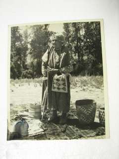 Vintage Native American Woman Indian Photograph  