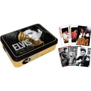 Elvis Gold Playing Card Gift Tin