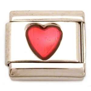 Enamel Heart Italian Charm Stainless Steel 9mm Jewelry
