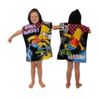Kids Cartoon & Football Poncho Hooded Towels Beach Pool  