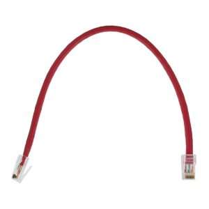    1R HOME 5e Patch Cable, Ethernet Cord, 1 Foot, Red