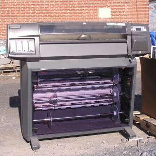HP DesignJet 1055CM Plus 36 Wide Format Plotter Printer w/ Multi Roll 