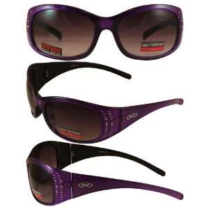  Global Vision Marilyn 2 Sunglasses Decorated Purple Frames 