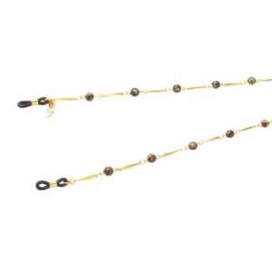   Fedon Gold with Marble Beads Eyeglass Chain
