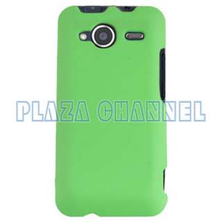 Green Hard Rubber Skin Case Cover for HTC EVO Shift 4G  