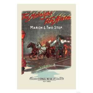  The Midnight Fire Alarm March and Two Step Giclee Poster 