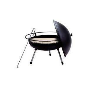   24PL Portable Campfire Pit with Dome lid, Black Patio, Lawn & Garden