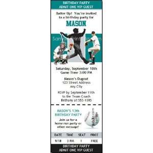  Florida Marlins Colored Ticket Invitation Sports 