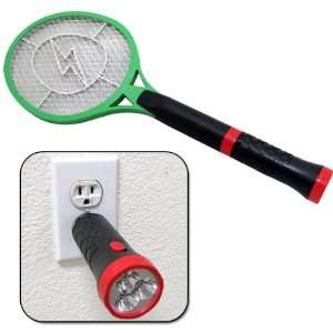 Rechargeable Handheld Electric Fly Mosquito Bug Hitting Swatter Zapper 