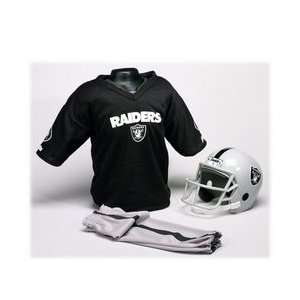  NFL Raiders Football Helmet and Uniform Set (Youth Small 