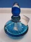 Murano Blue/Zebra Stripe Animal Print Glass Perfume Bot