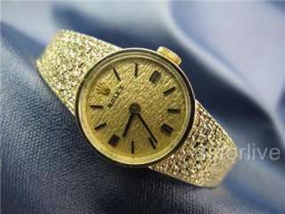 Vintage Ladys Rolex Dress Watch Manual Wind 14k Gold #463  