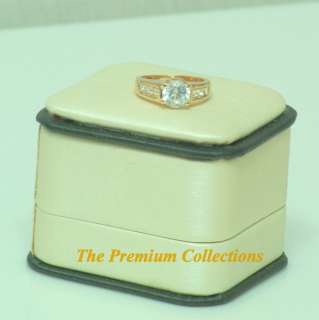 Cream Color Faux Leather Jewelry Gift Box Ring Box  