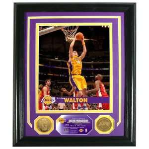    Luke Walton Photo Mint W/ Two 24KT Gold Coins 