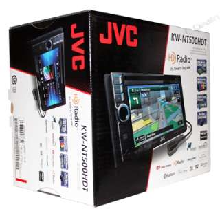 JVC KW NT500HDT DVD/CD/USB/SD Navigation Receiver with 6.1 inch Touch 