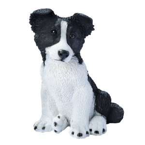  Border Collie Puppy Dog Statue Sculpture Figurine