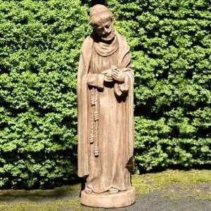  International Saint Francis with Baby Bird Cast Stone Garden Statue 