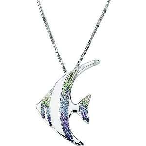  Multi gemstone Angel Fish Brooch/Pendant Jewelry