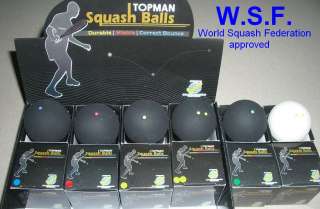 12 TOPMAN squash balls 5 kinds free choose long endure  