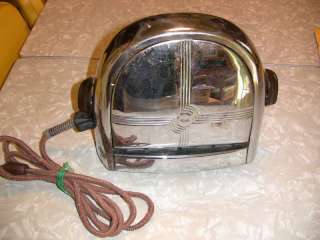 Early Electric Knapp Monarch Chrome Flapper Toaster  